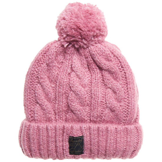 Superdry Γυναικείο σκουφάκι Tweed Cable Beanie